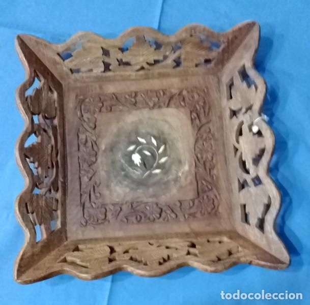Vintage: bandeja centro de mesa de madera - Foto 2