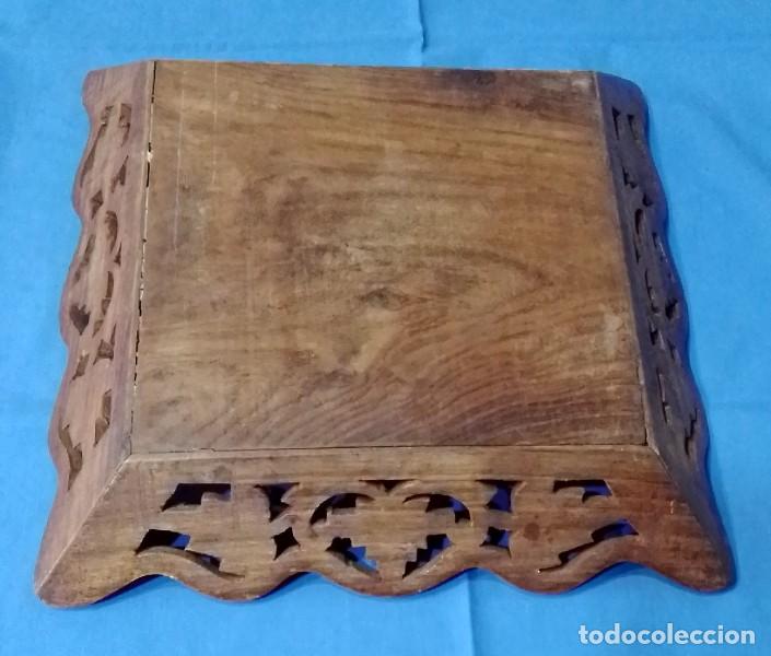 Vintage: bandeja centro de mesa de madera - Foto 4