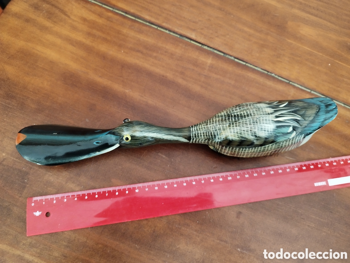Vintage: Cepillo calzador madera pato - Foto 1