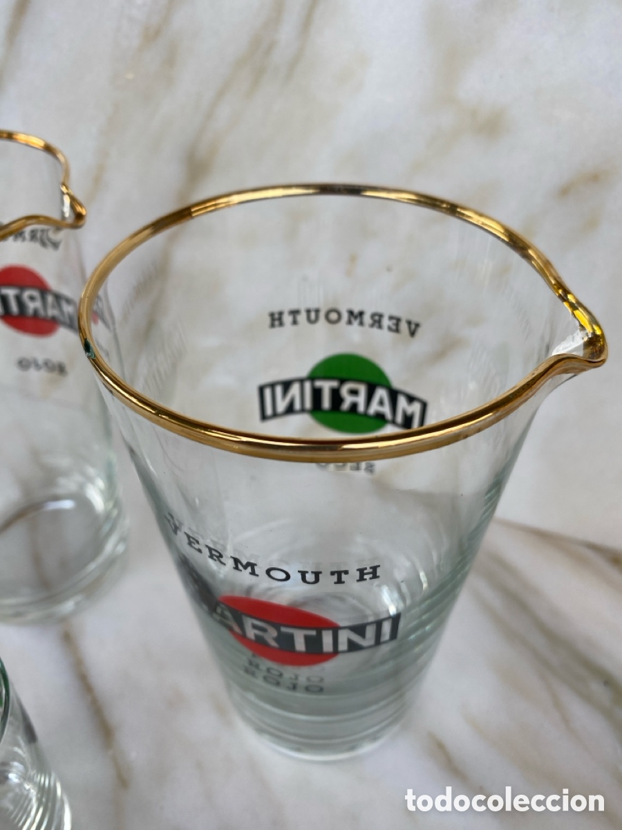Vintage: Medidor y combinados c&oacute;cteles de Martini - Foto 3