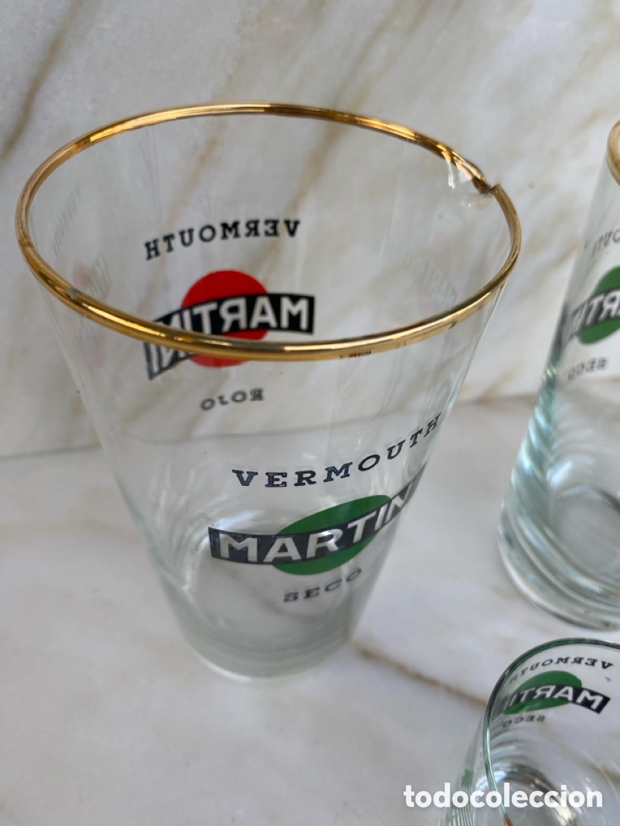 Vintage: Medidor y combinados c&oacute;cteles de Martini - Foto 4