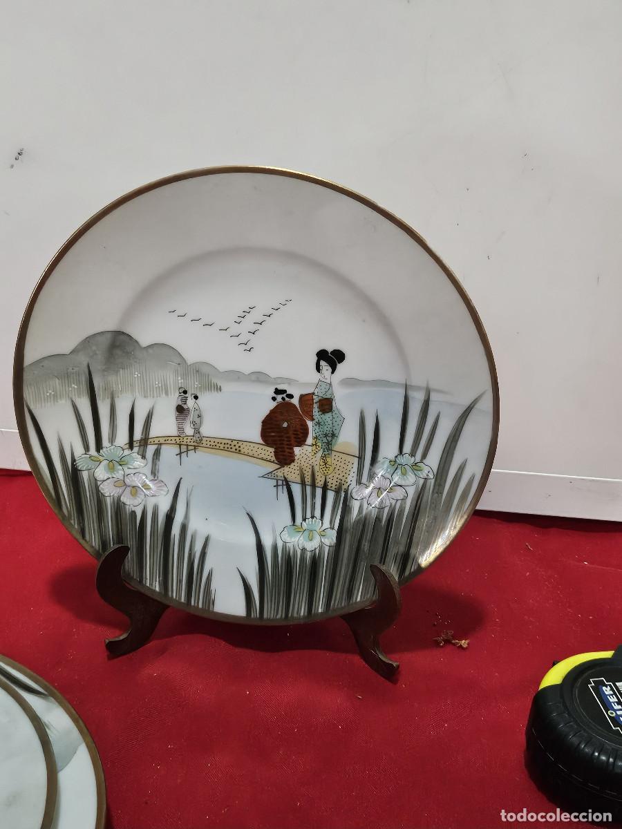 Vintage: plato de porcelana oriental - Foto 1
