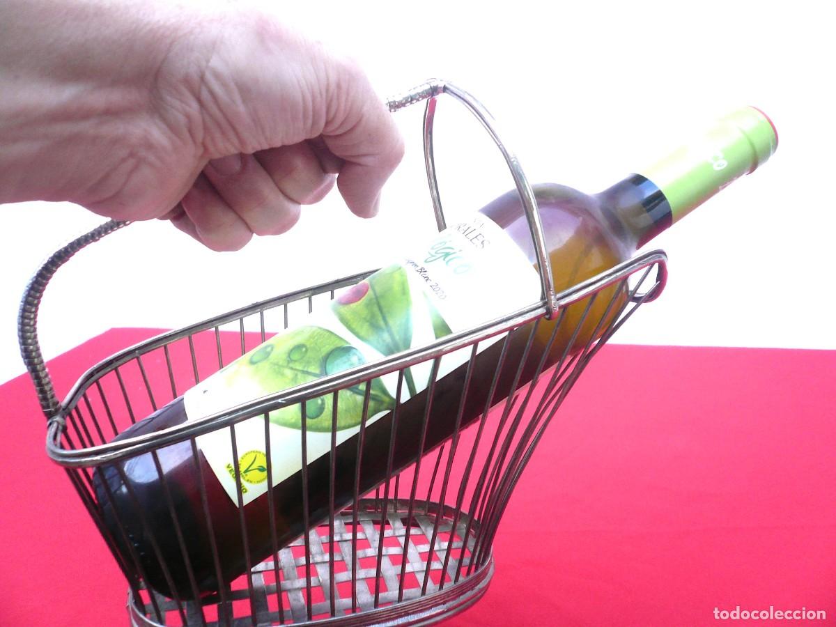Vintage: BOTELLERO MET&Aacute;LICO DE SERVIR - Foto 3