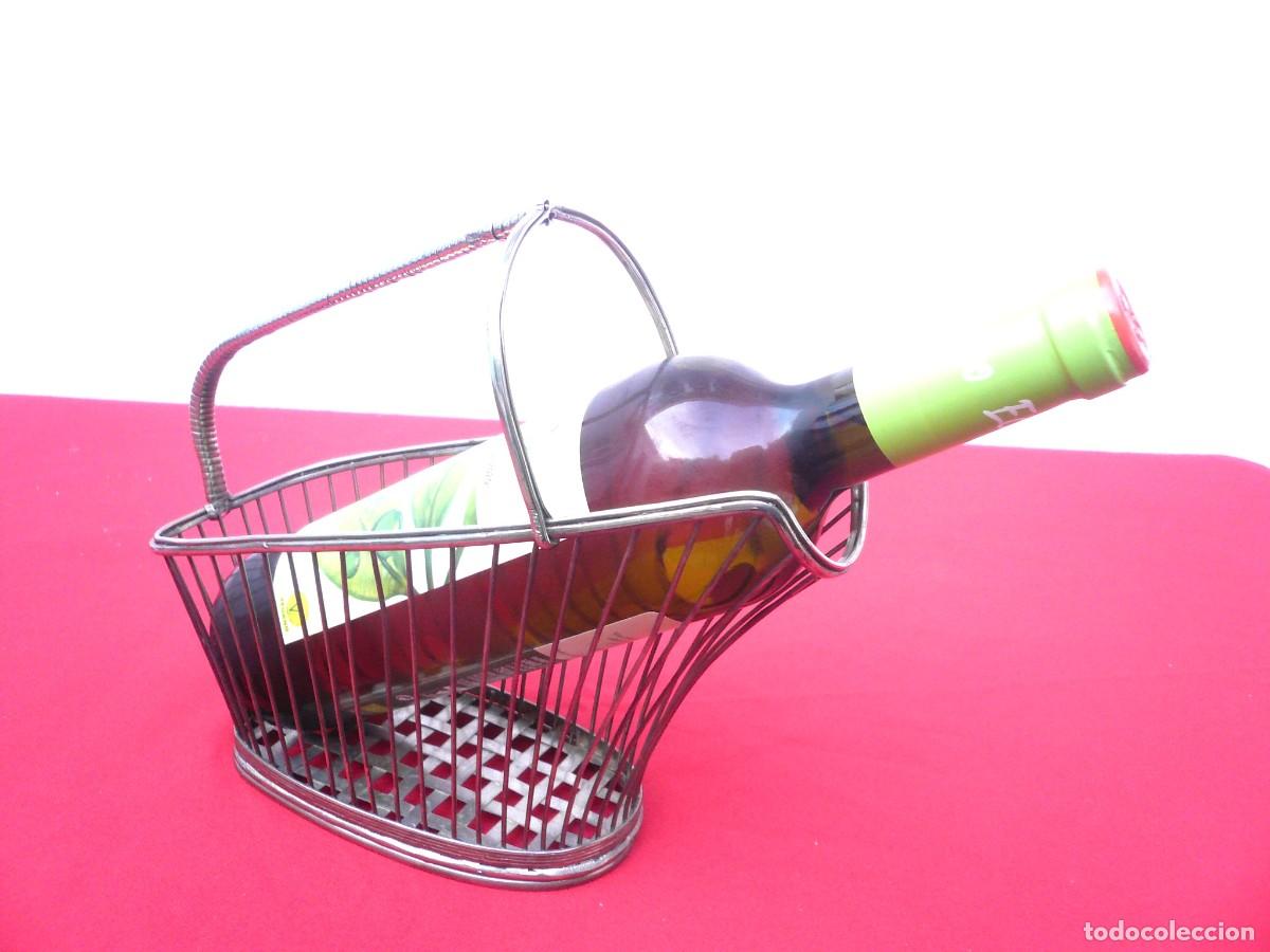 Vintage: BOTELLERO MET&Aacute;LICO DE SERVIR - Foto 12