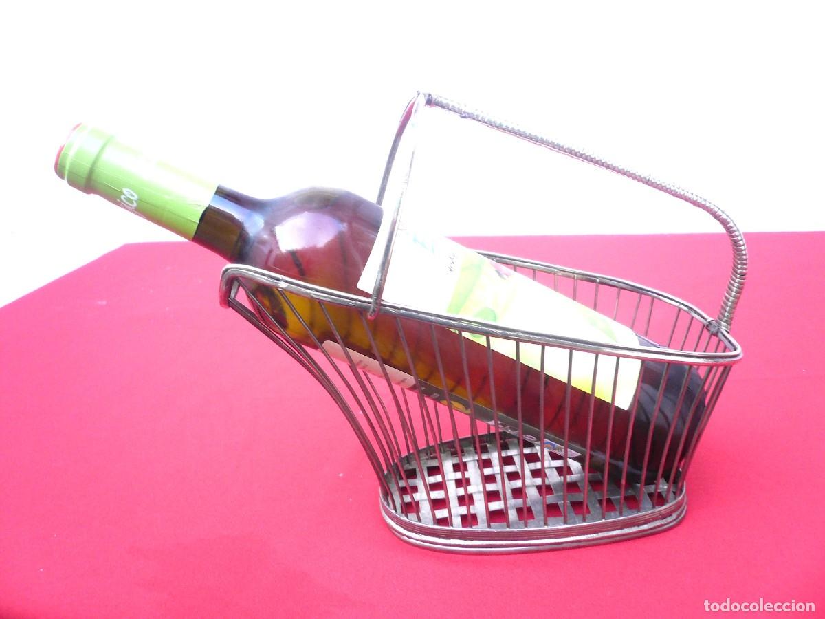 Vintage: BOTELLERO MET&Aacute;LICO DE SERVIR - Foto 13