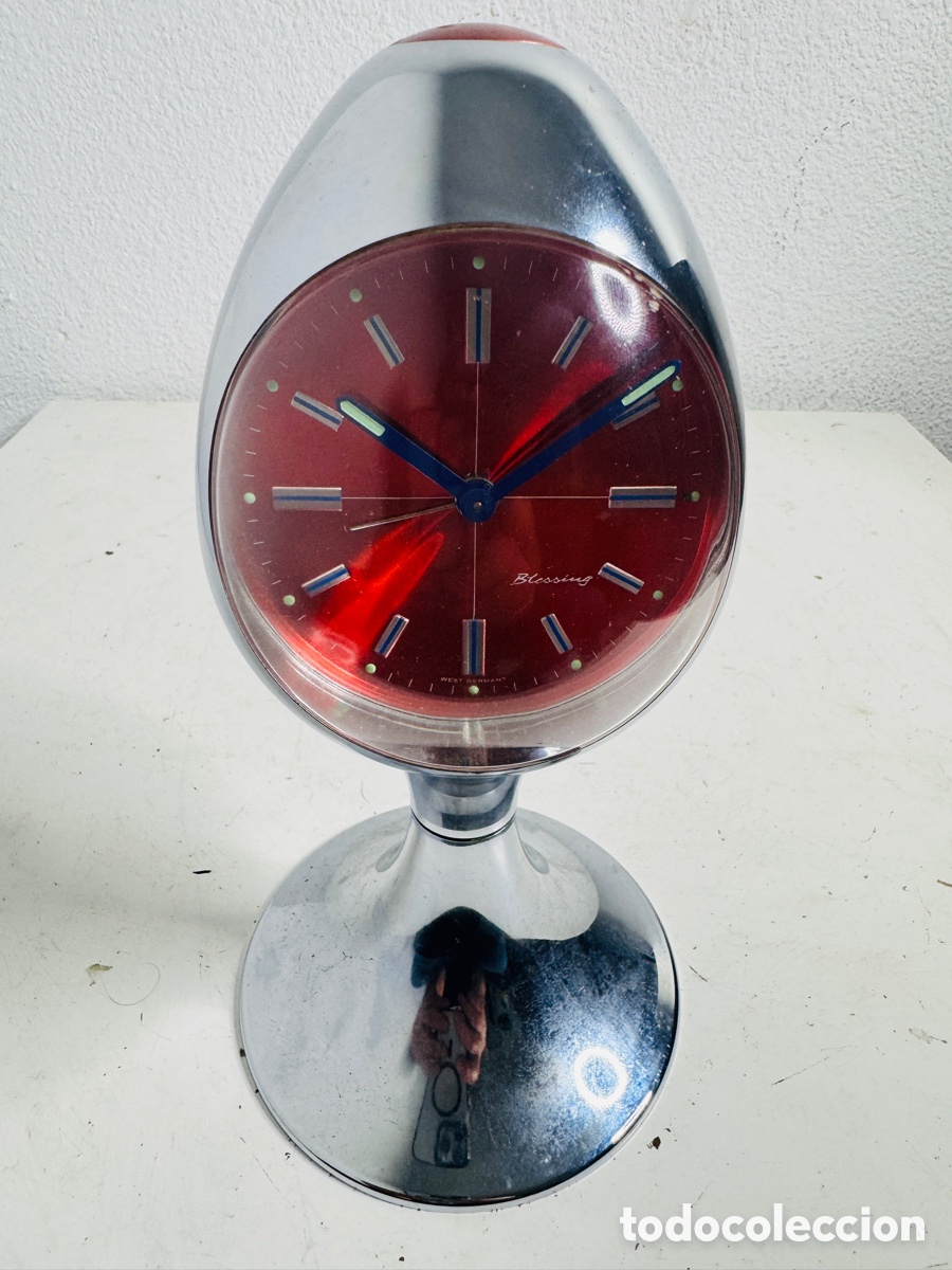 Vintage: Blessing Egg Clock Space Age Design No Funciona - Foto 4