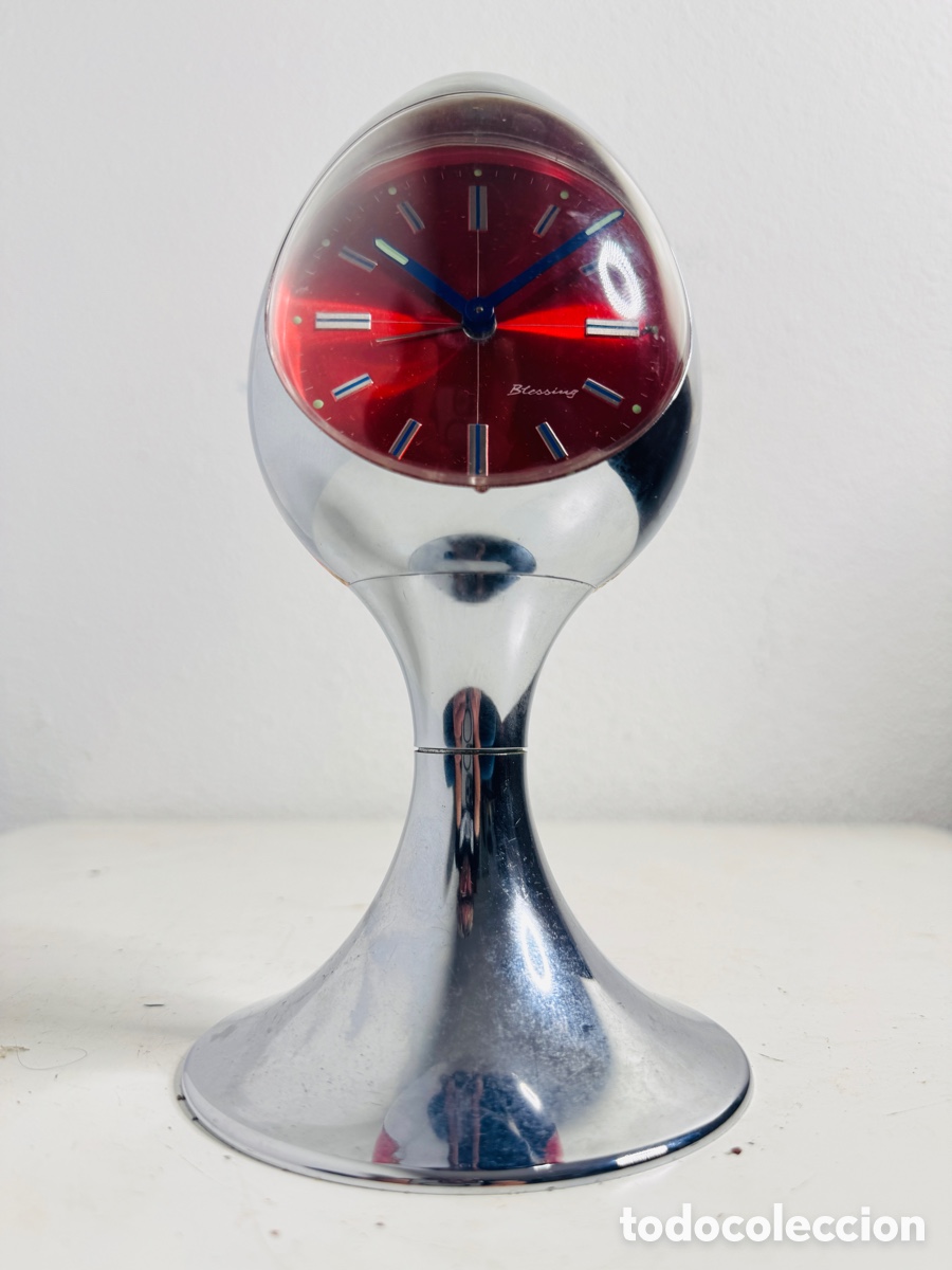 Vintage: Blessing Egg Clock Space Age Design No Funciona - Foto 1