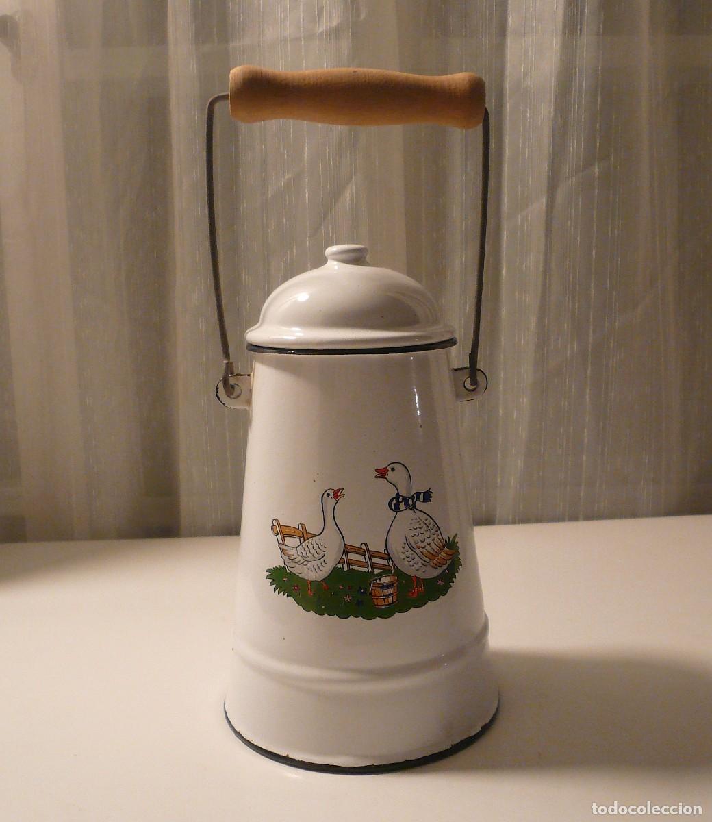 Vintage: LECHERA LACADA Y DECORADA. FRANCIA - Foto 1
