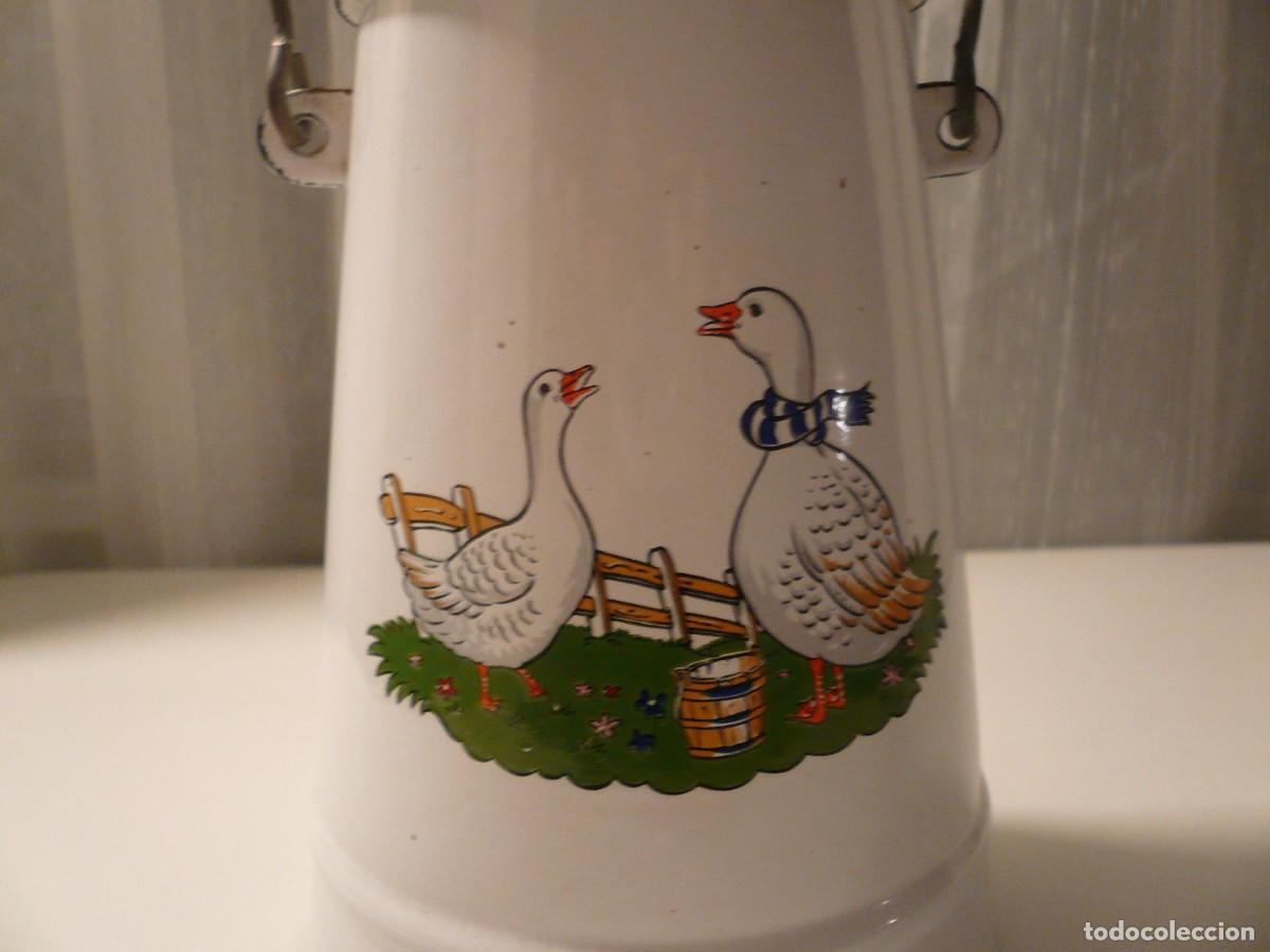 Vintage: LECHERA LACADA Y DECORADA. FRANCIA - Foto 4
