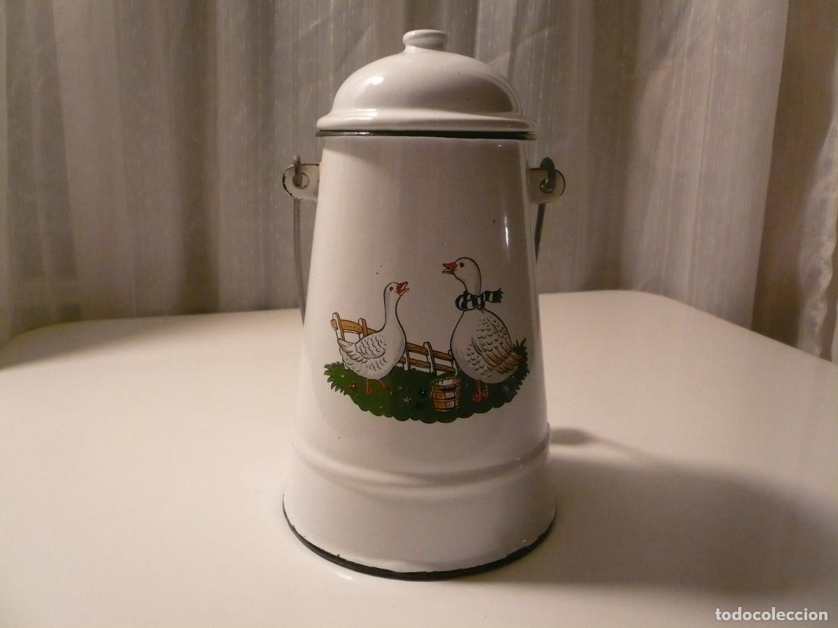 Vintage: LECHERA LACADA Y DECORADA. FRANCIA - Foto 9