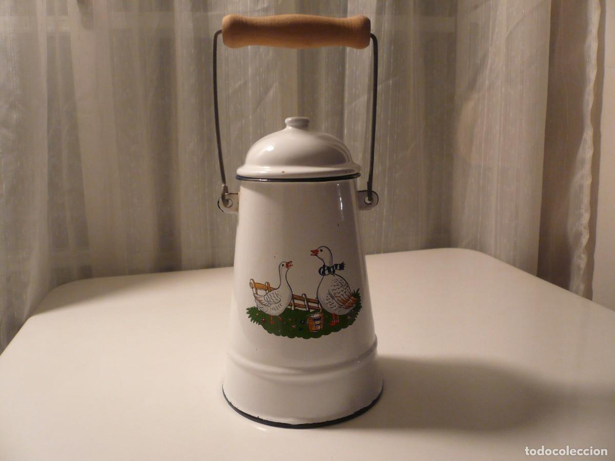 Vintage: LECHERA LACADA Y DECORADA. FRANCIA - Foto 16