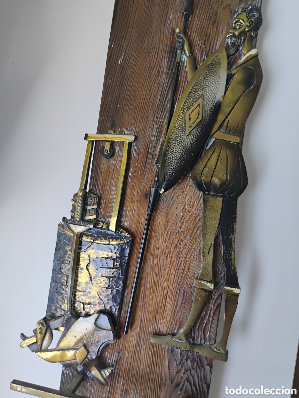 Vintage: Cuadro Don Quijote - Metal y Madera - Foto 4