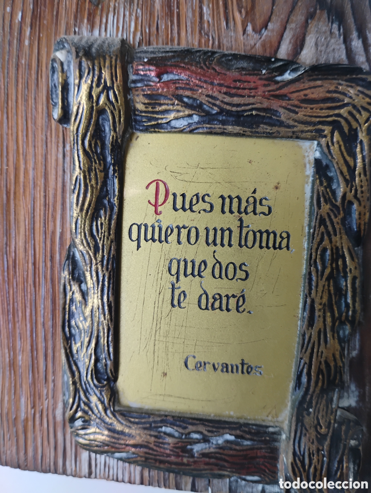 Vintage: Cuadro Don Quijote - Metal y Madera - Foto 5