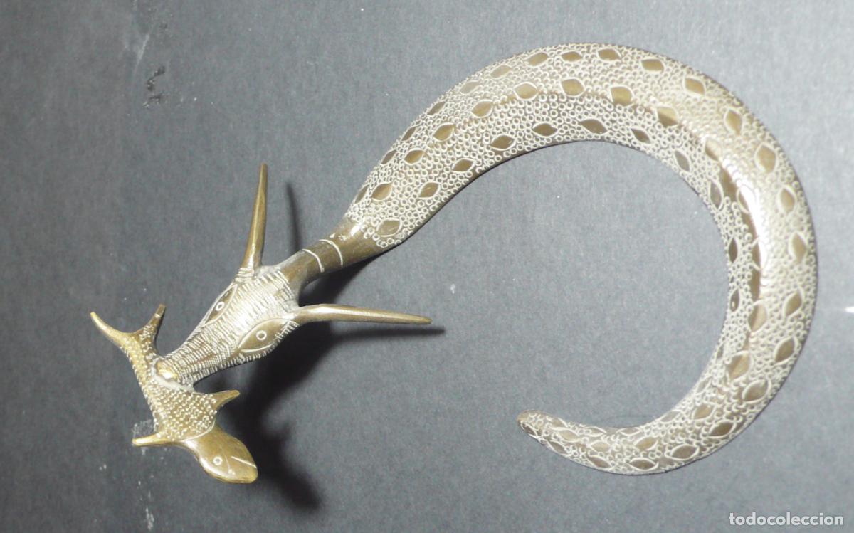 Vintage: FIGURA DE BRONCE DE ANFIBIO - Foto 1