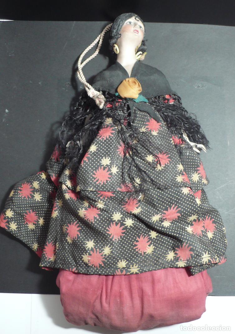 Vintage: MU&Ntilde;ECA ANTIGUA DE COLGAR - Foto 4