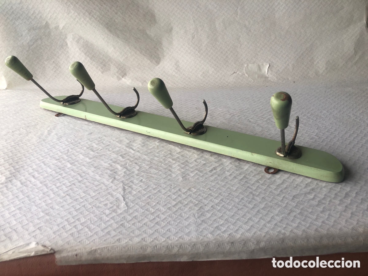 Vintage: Antiguo perchero de pared madera vintage - Foto 3