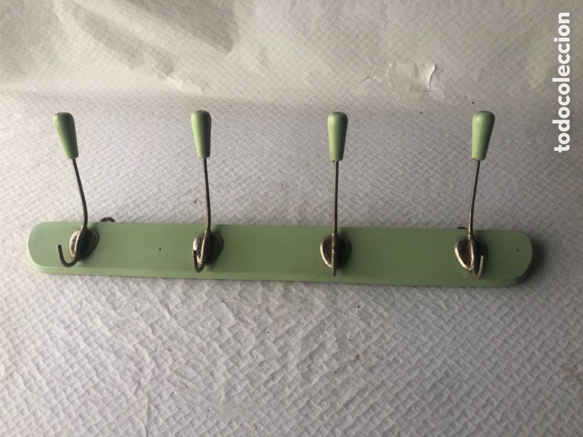 Vintage: Antiguo perchero de pared madera vintage - Foto 2