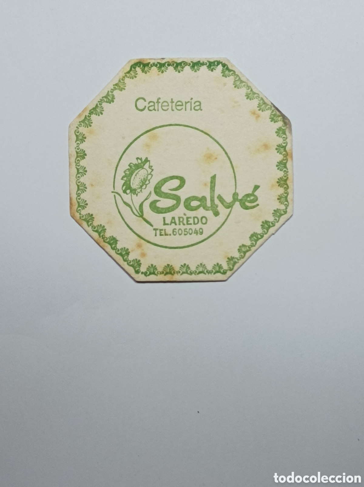 Vintage: CAFETER&Iacute;A SALV&Eacute;. LAREDO. POSAVASOS. - Foto 1