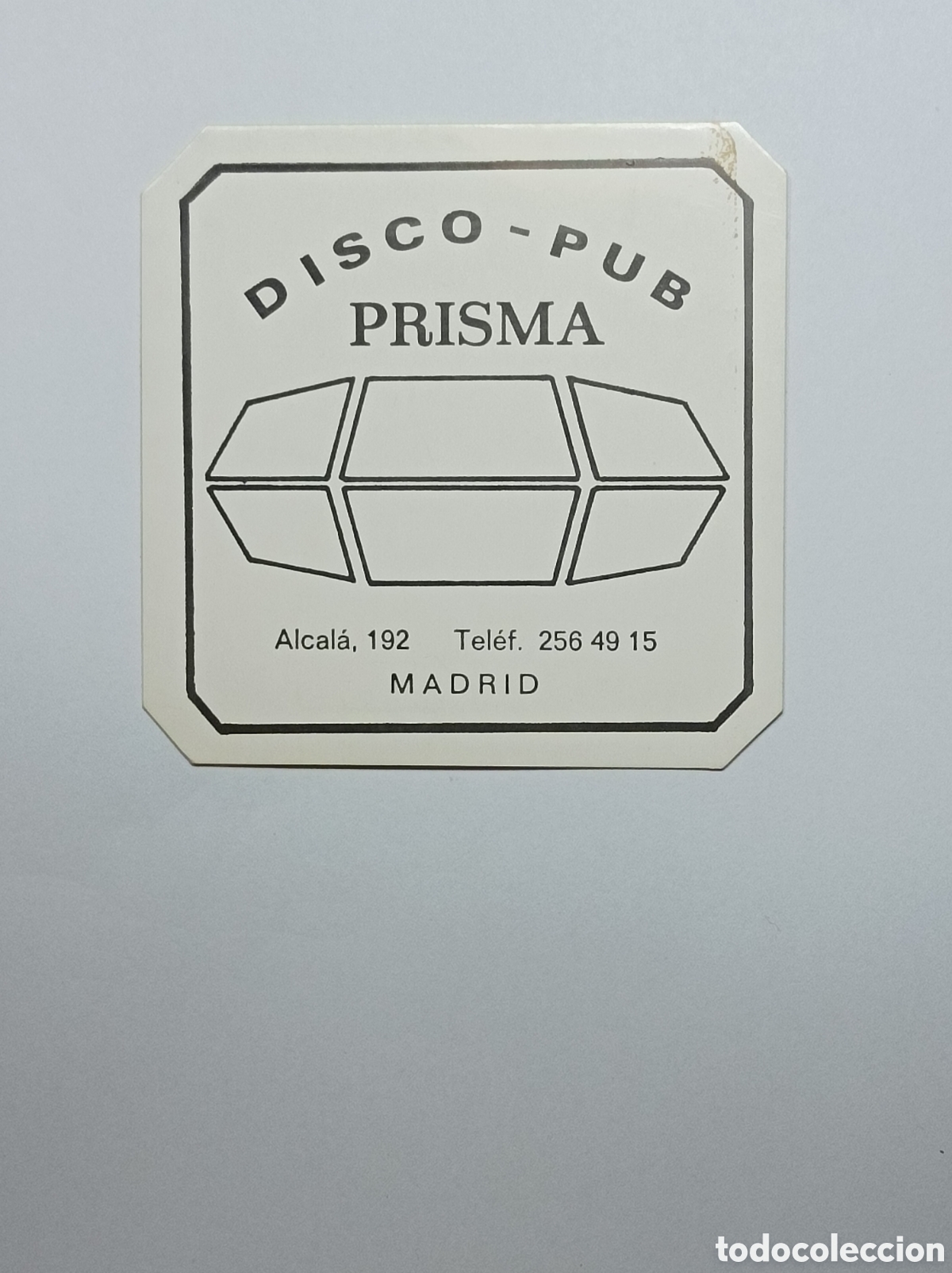 Vintage: DISCO PUB PRISMA. MADRID. POSAVASOS. - Foto 1