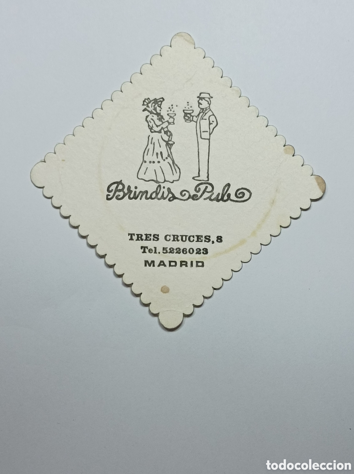 Vintage: BRINDIS PUB. MADRID. POSAVASOS. - Foto 1