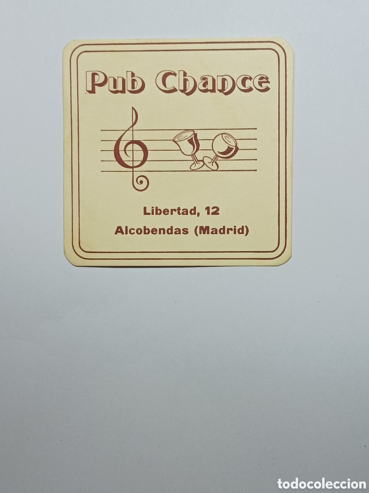 Vintage: PUB CHANCE. ALCOBENDAS. POSAVASOS. - Foto 1