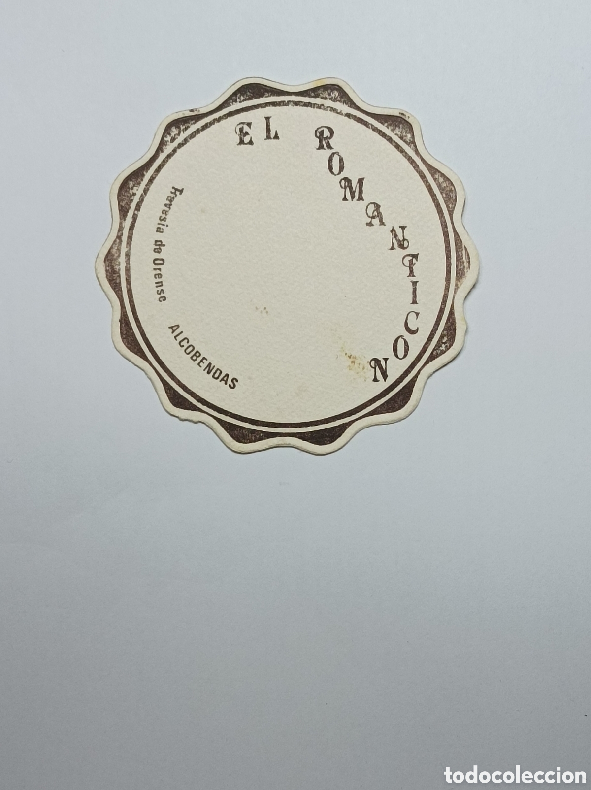 Vintage: EL ROMANTICON. ALCOBENDAS. POSAVASOS. - Foto 1