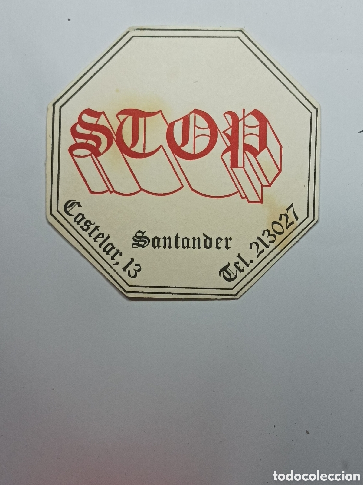 Vintage: DISCO PUB STOP. SANTANDER. POSAVASOS. - Foto 1