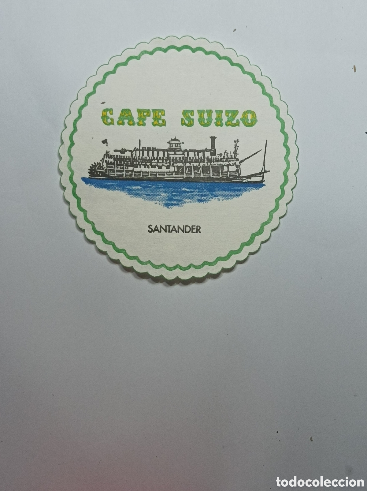 Vintage: CAFE SUIZO. SANTANDER. POSAVASOS. - Foto 1