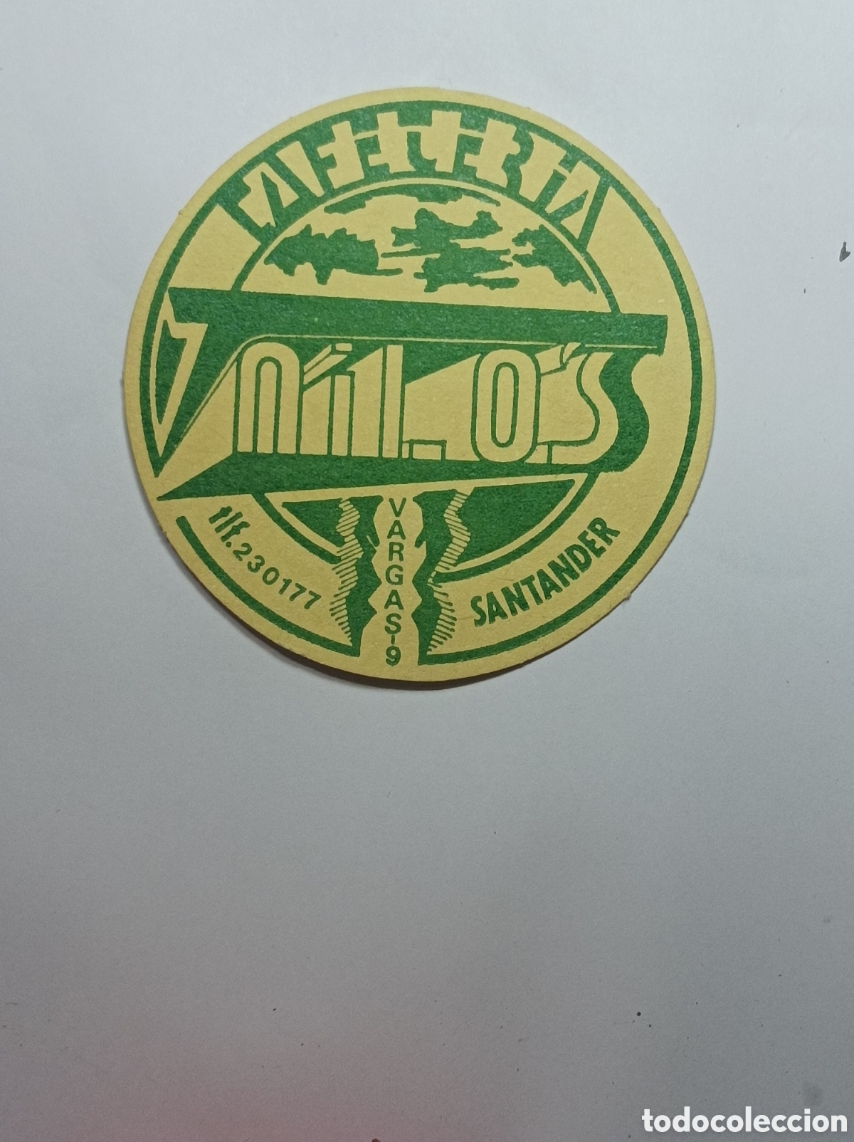 Vintage: CAFETER&Iacute;A NILOS. SANTANDER. POSAVASOS. - Foto 3