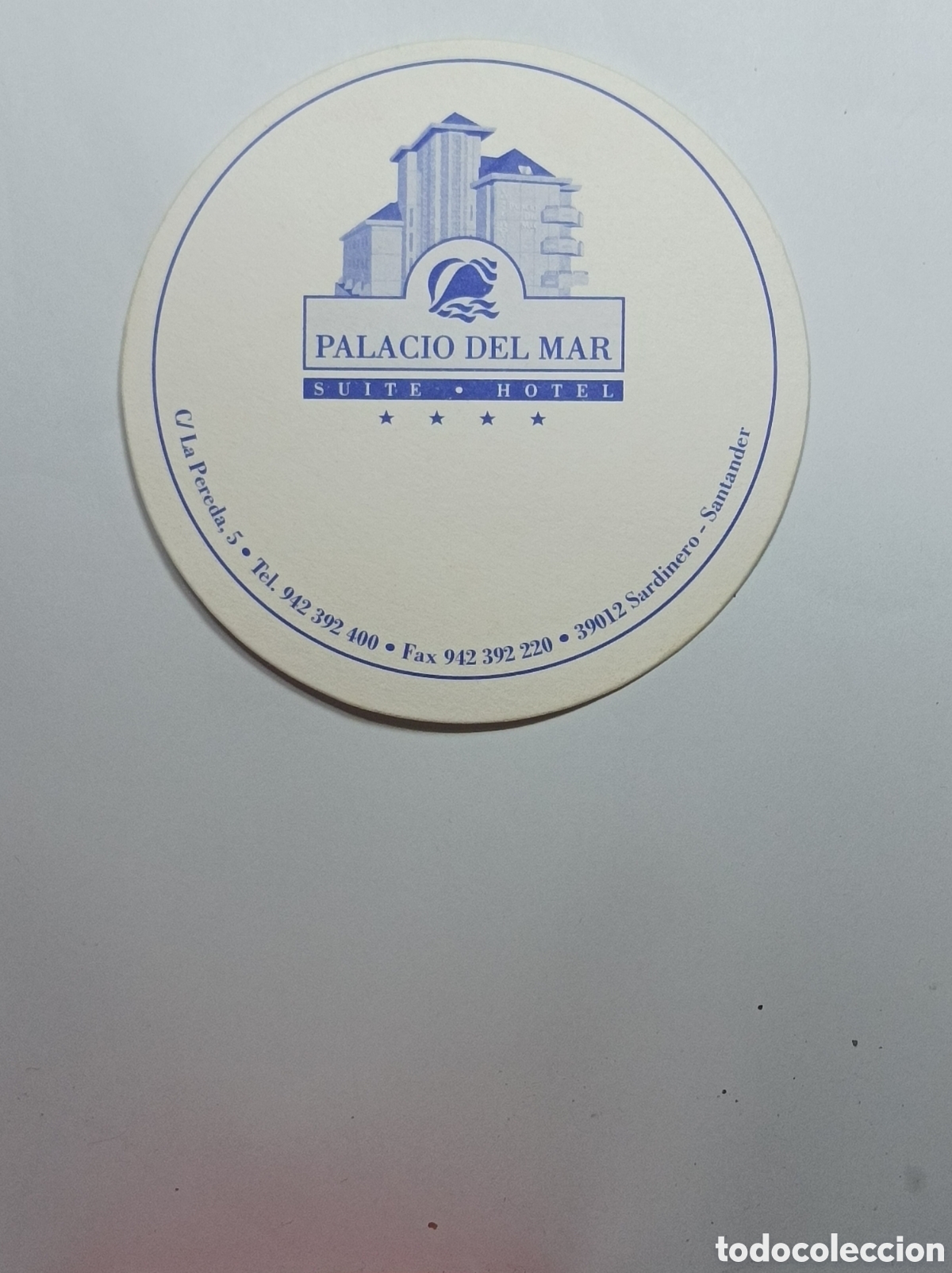 Vintage: PALACIO DEL MAR HOTEL. SANTANDER. POSAVASOS. - Foto 1