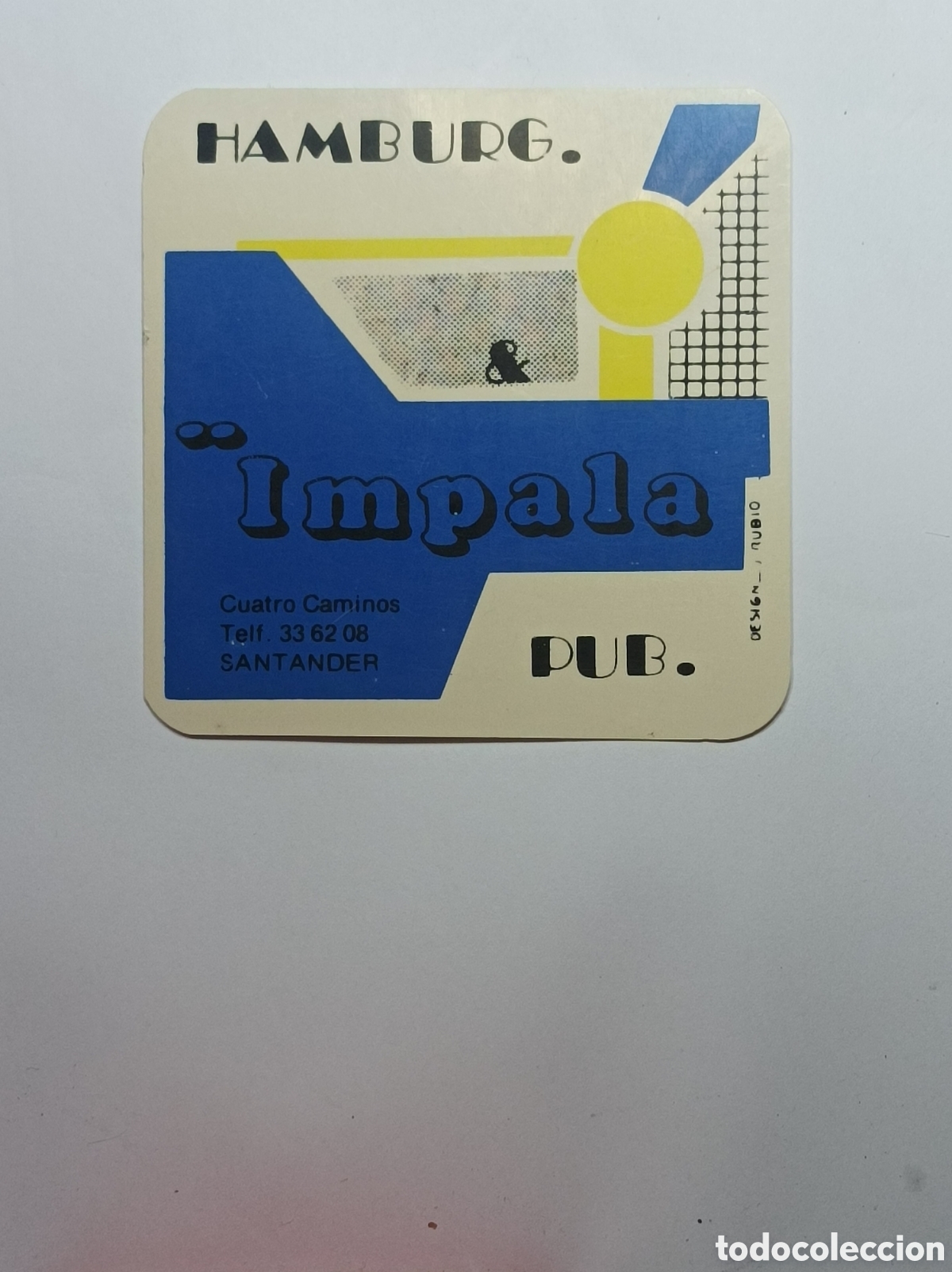 Vintage: IMPALA HAMBURG PUB. SANTANDER. POSAVASOS. - Foto 1