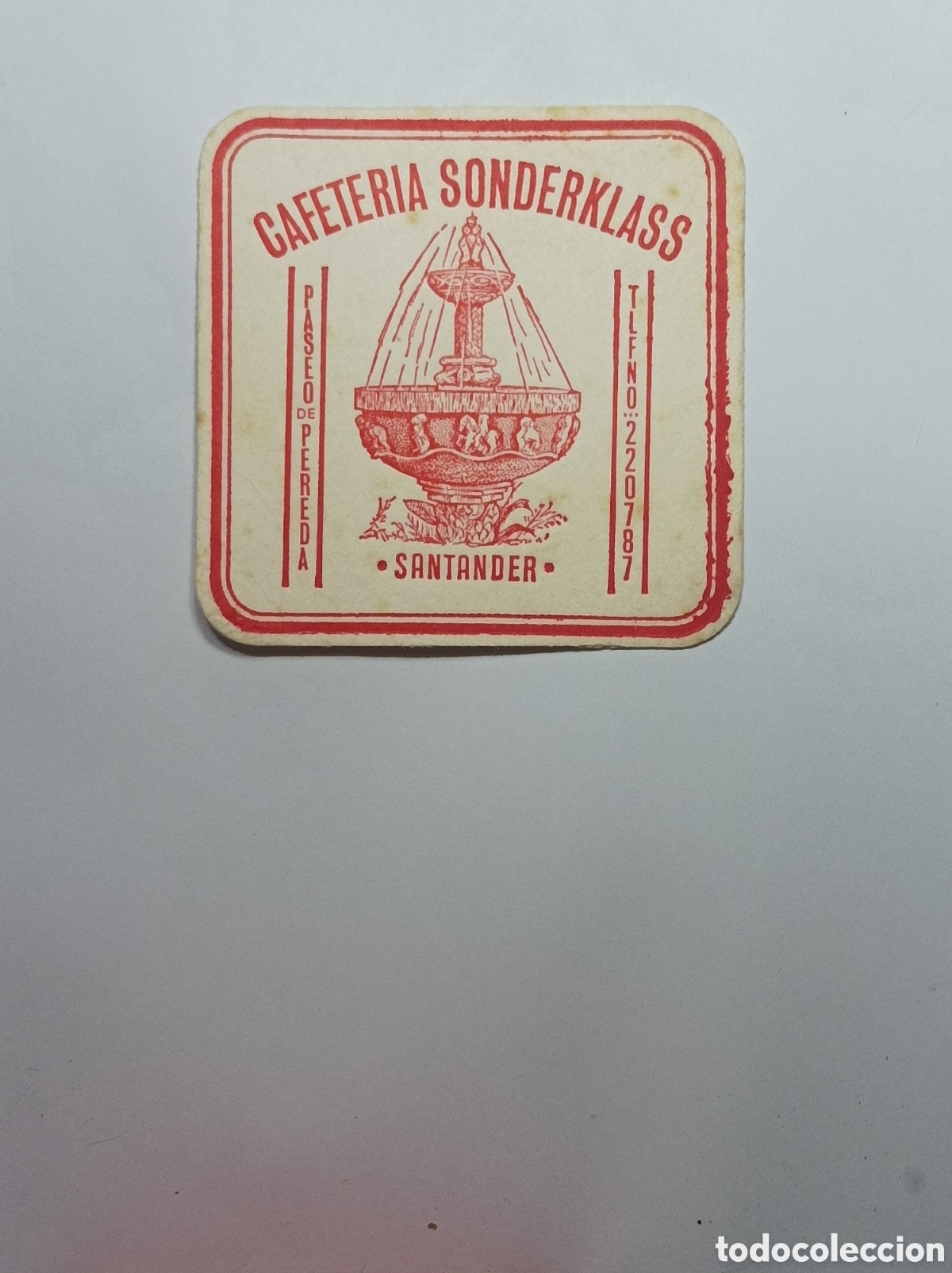 Vintage: CAFETER&Iacute;A SONDERKLASS. SANTANDER. POSAVASOS. - Foto 1