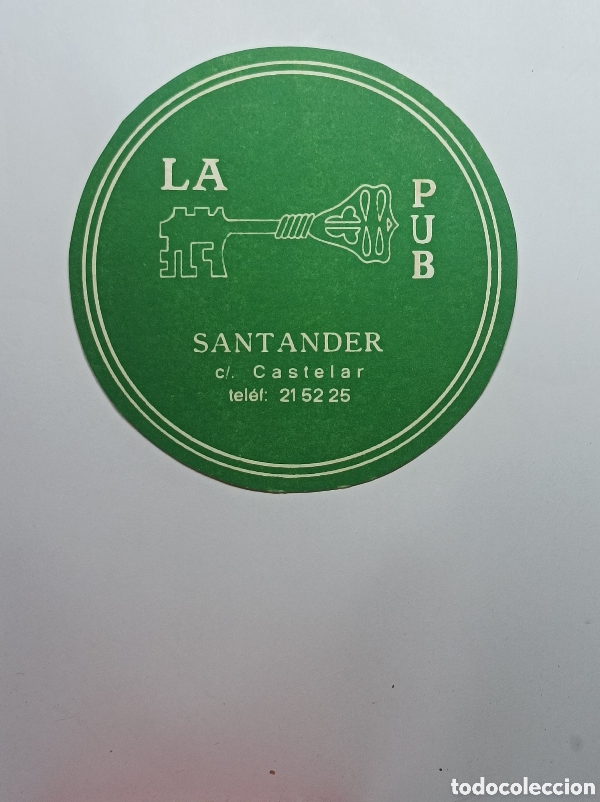 Vintage: LA LLAVE PUB. SANTANDER. POSAVASOS. - Foto 1