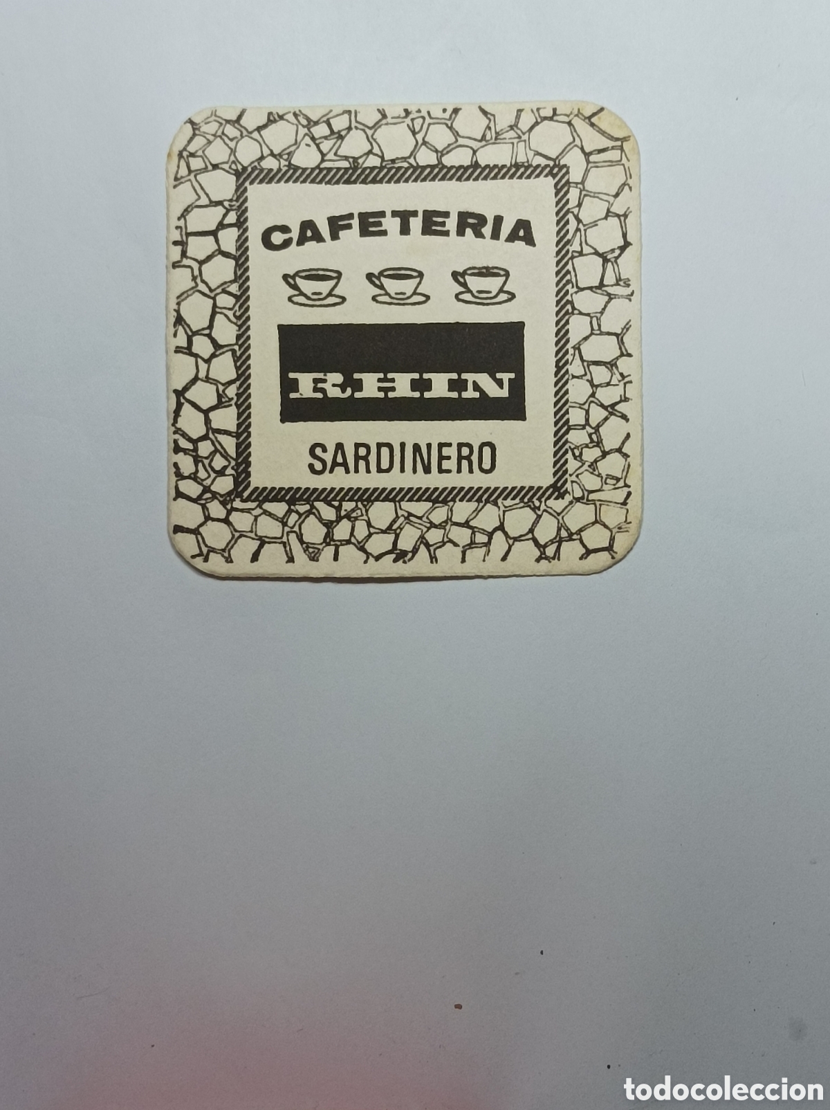 Vintage: CAFETER&Iacute;A RHIN. SANTANDER. POSAVASOS. - Foto 1