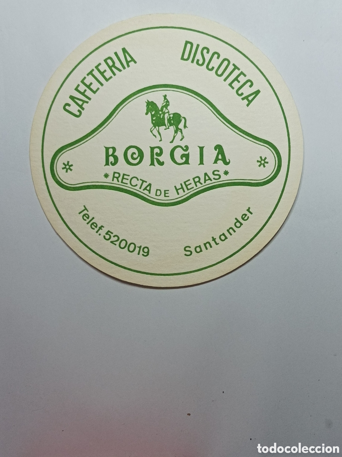 Vintage: DISCOTECA BORGIA. SANTANDER. POSAVASOS. - Foto 1