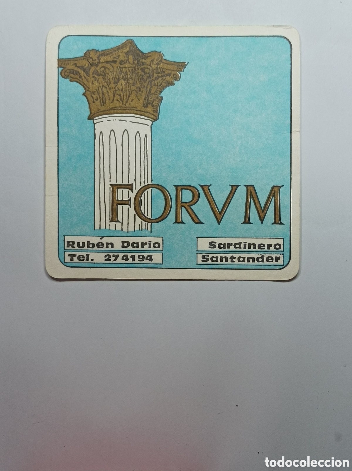 Vintage: FORVM. SANTANDER. POSAVASOS YAG&Uuml;EZ. - Foto 1