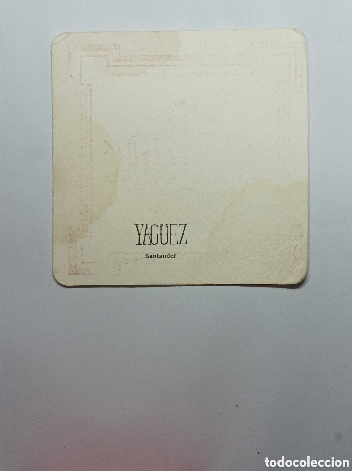 Vintage: LM. SANTANDER. POSAVASOS YAG&Uuml;EZ. - Foto 2