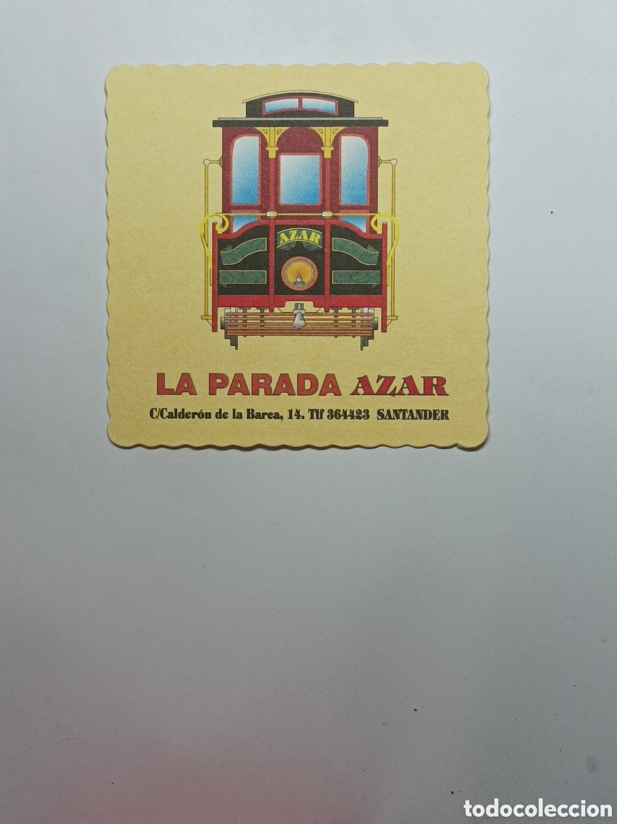 Vintage: LA PARADA AZAR. SANTANDER. POSAVASOS. - Foto 1