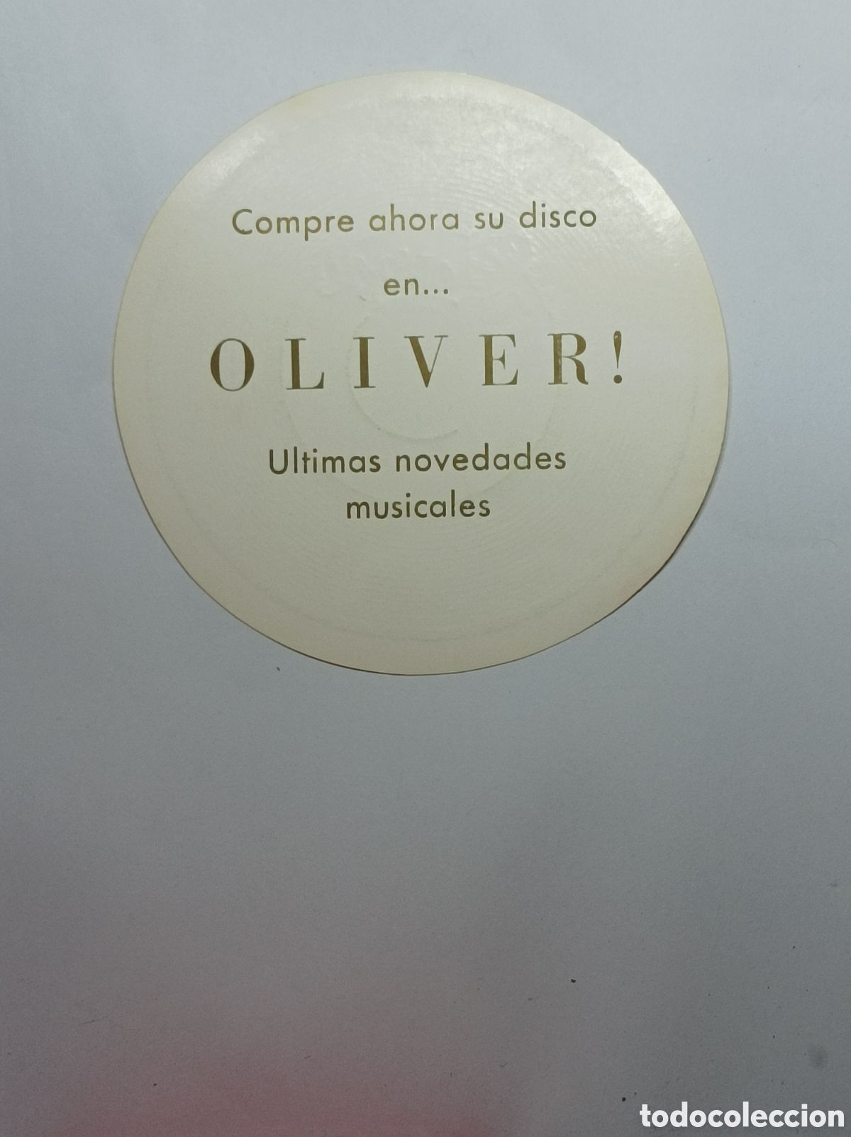 Vintage: DISCOS OLIVER. SANTANDER. POSAVASOS. - Foto 2