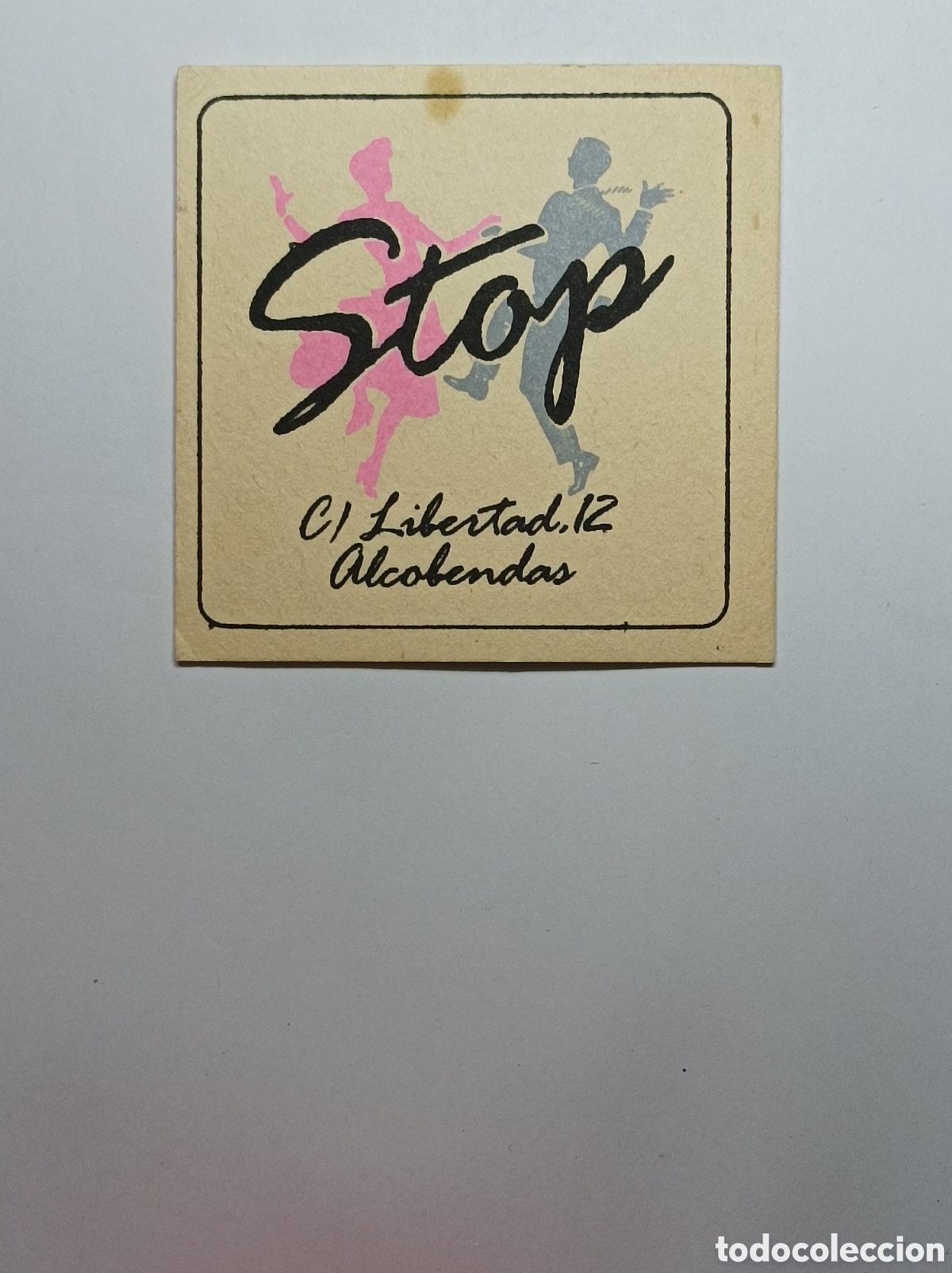 Vintage: STOP. ALCOBENDAS. POSAVASOS. - Foto 1