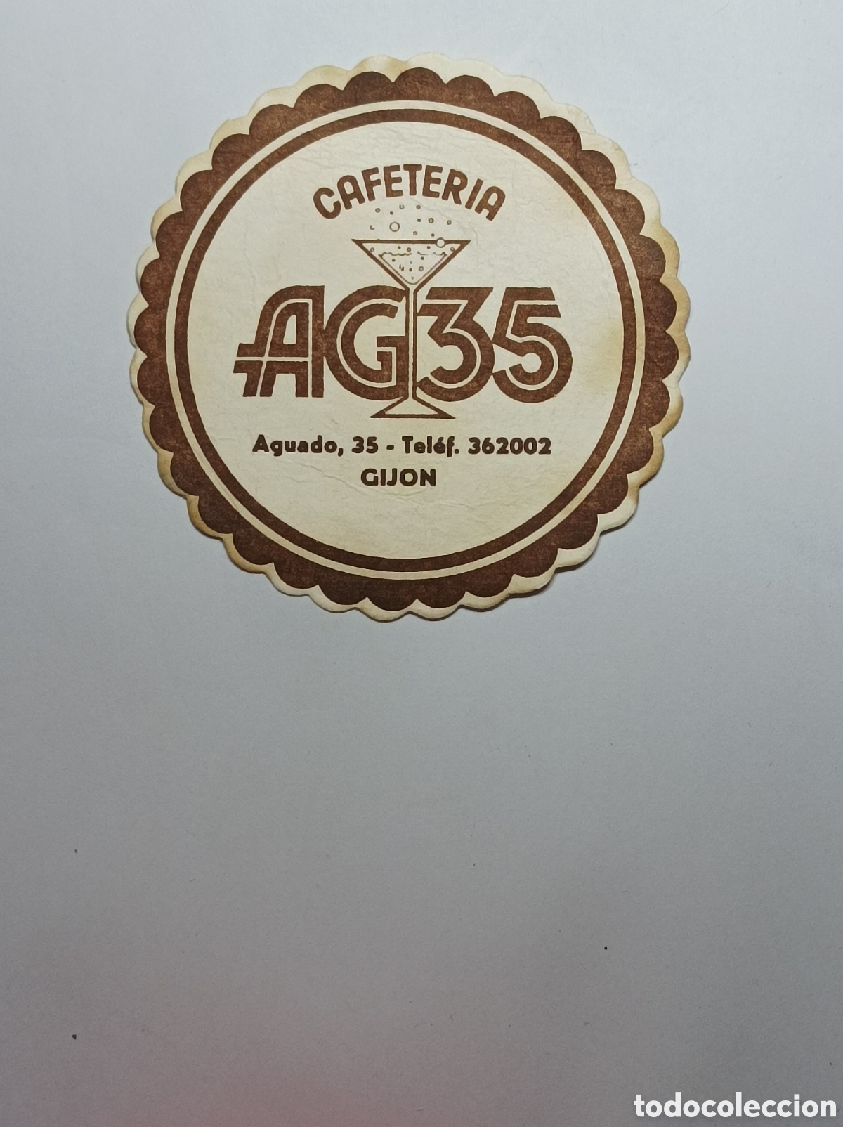Vintage: AG35 CAFETER&Iacute;A. GIJ&Oacute;N. POSAVASOS. - Foto 1