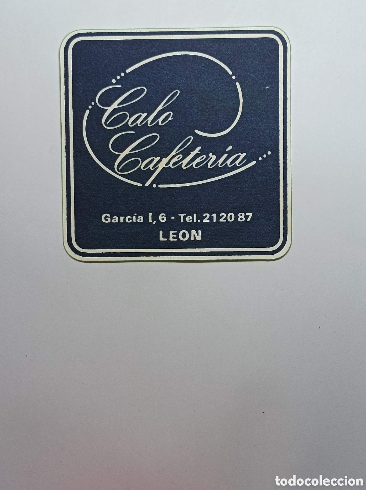 Vintage: CALO CAFETER&Iacute;A. LEON. POSAVASOS. - Foto 1