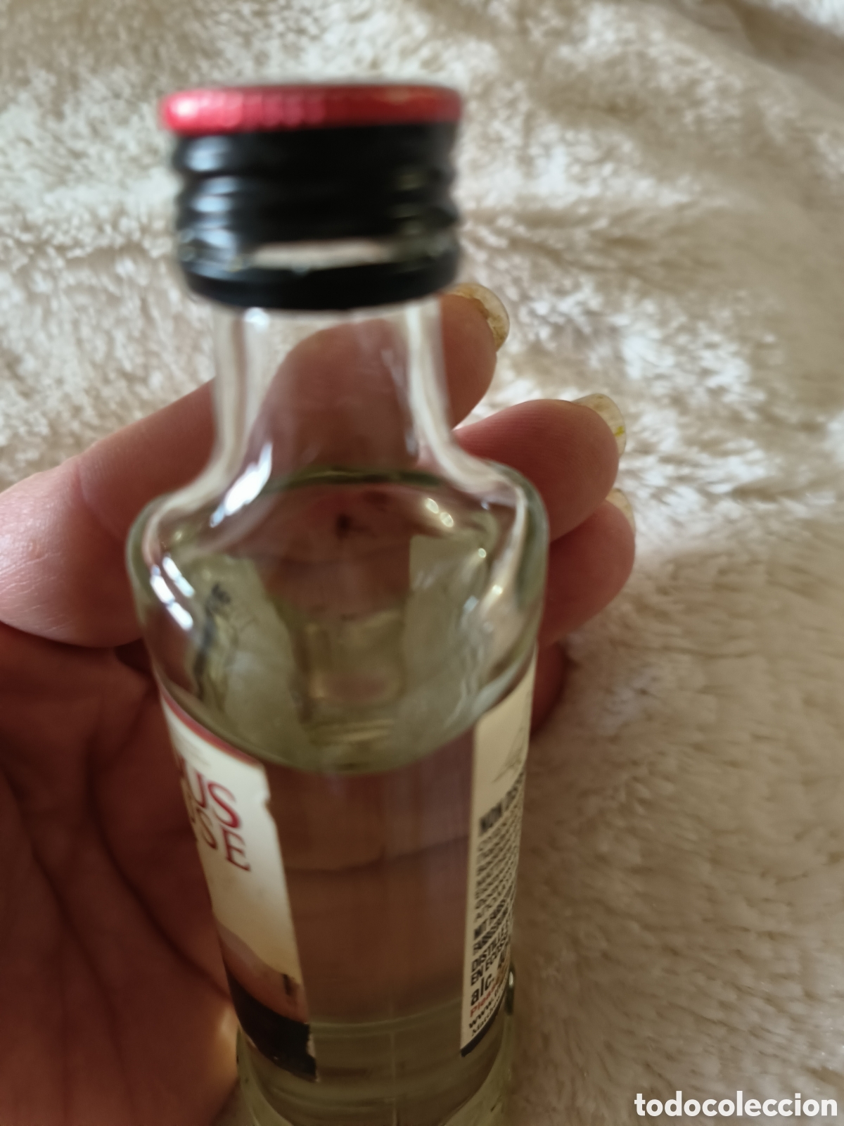 Vintage: Botella mini Whisky The Famous - Foto 3