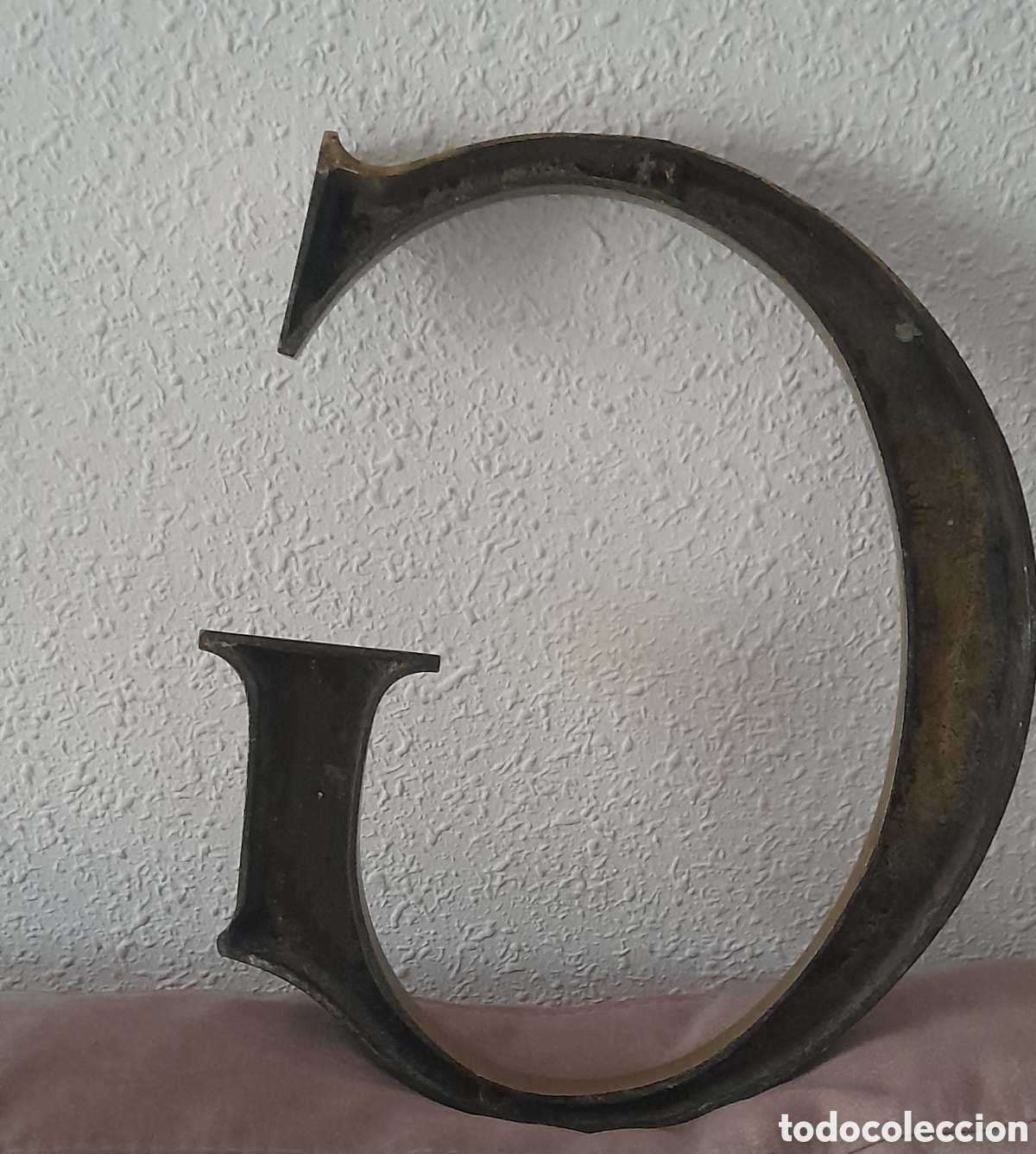 Vintage: Letra bronce G GRAN TAMA&Ntilde;O - Foto 4