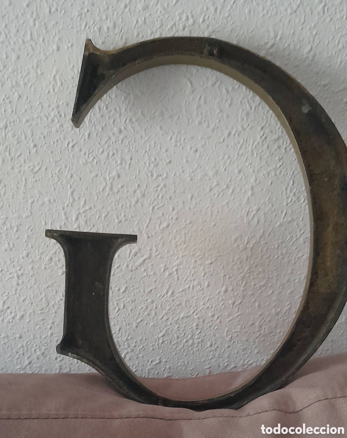 Vintage: Letra bronce G GRAN TAMA&Ntilde;O - Foto 5