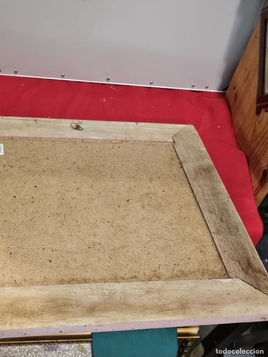 Vintage: espejo de madera con brillantina - Foto 3