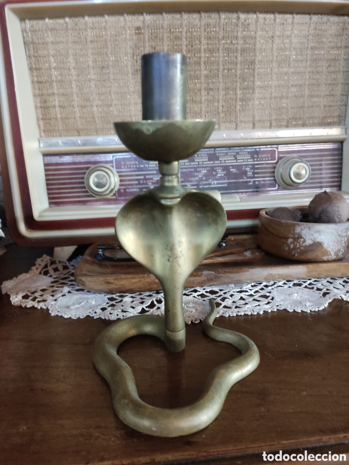 Vintage: Candelabro forma cobra - Foto 1