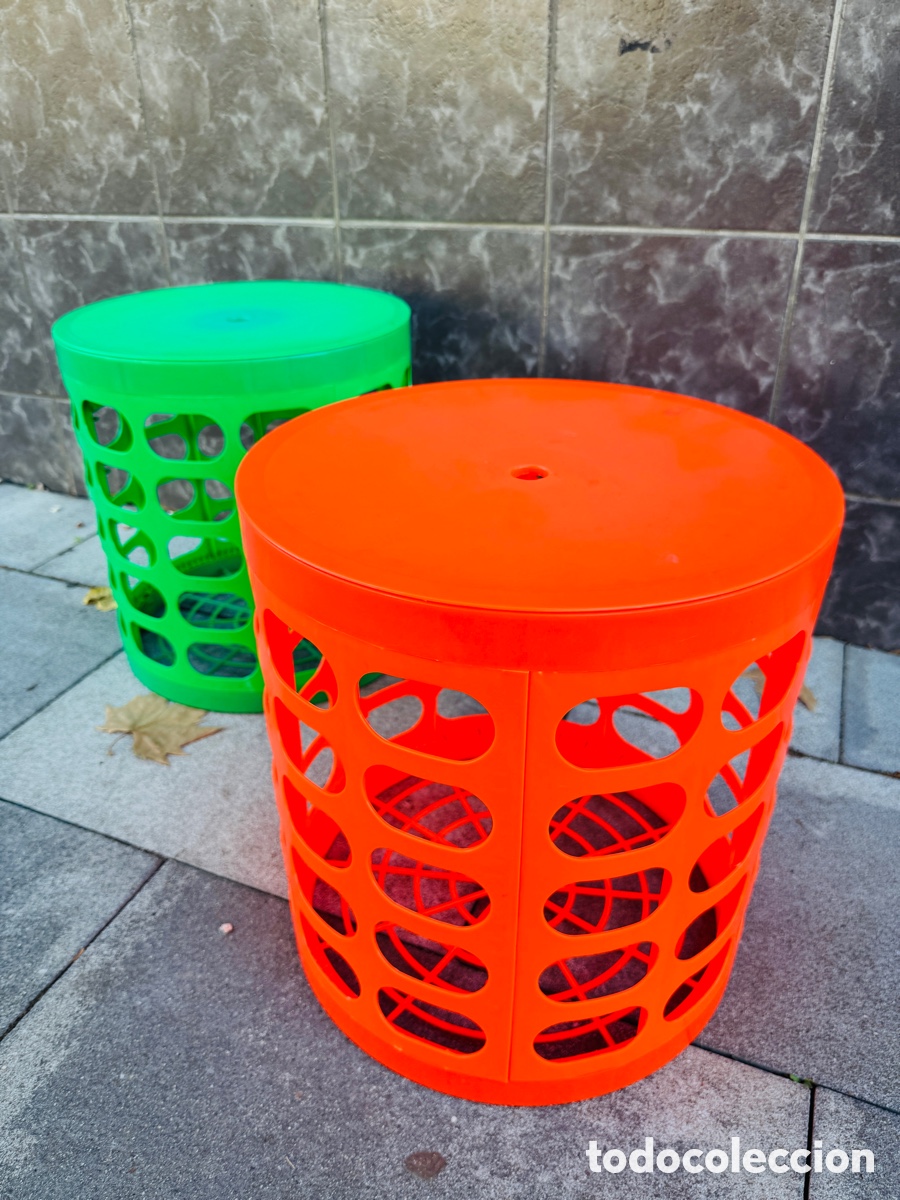 Vintage: Otto Storage Stool Retro Vintage Pop Design 40 cm - Foto 4
