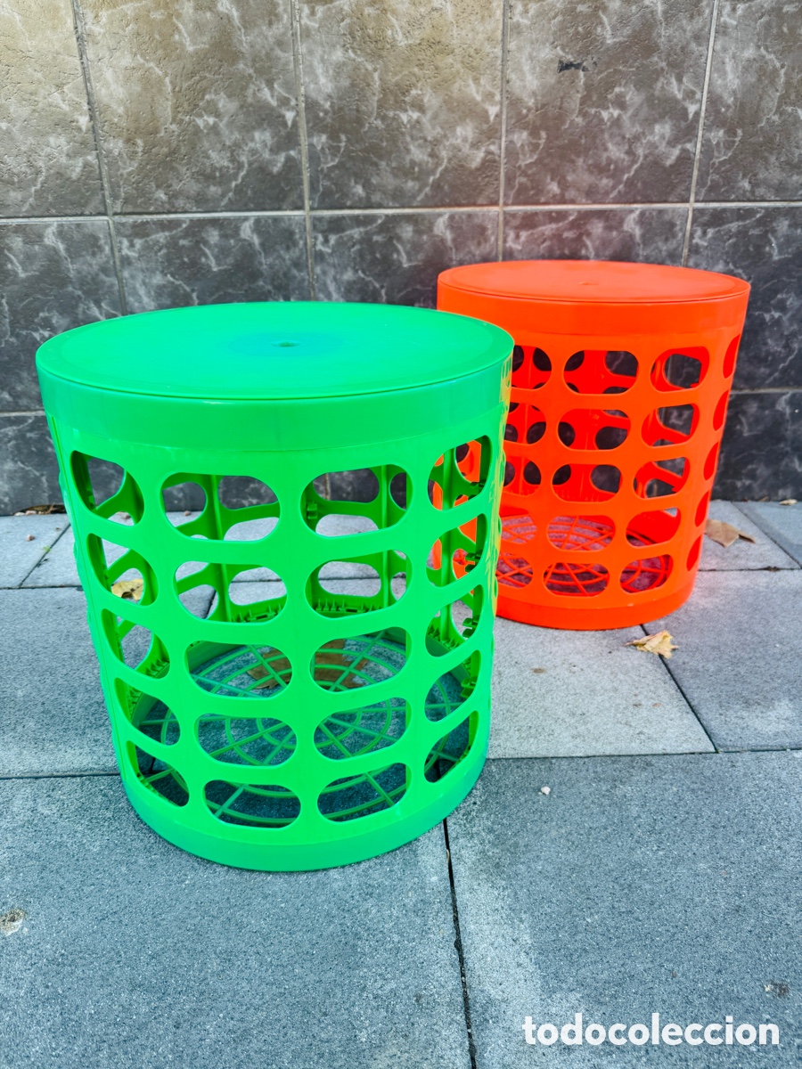 Vintage: Otto Storage Stool Retro Vintage Pop Design 40 cm - Foto 6