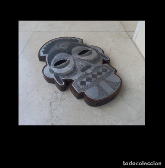 Vintage: Talla Africana Madera y Aluminio - Foto 1